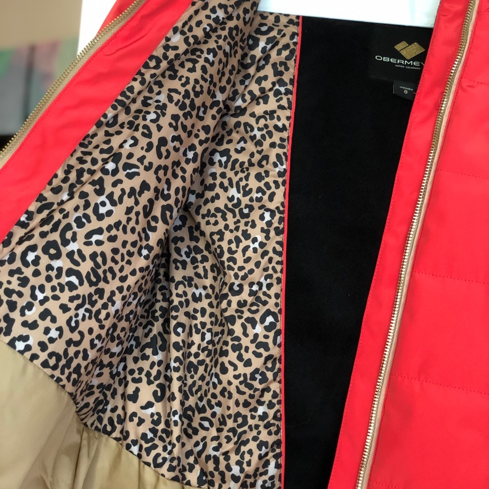 Obermyer Scarlet Ski Coat size 8